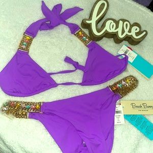 BEACH BUNNY SWIMWEAR TIANA BIKINI SET SIZE SMALL 💕